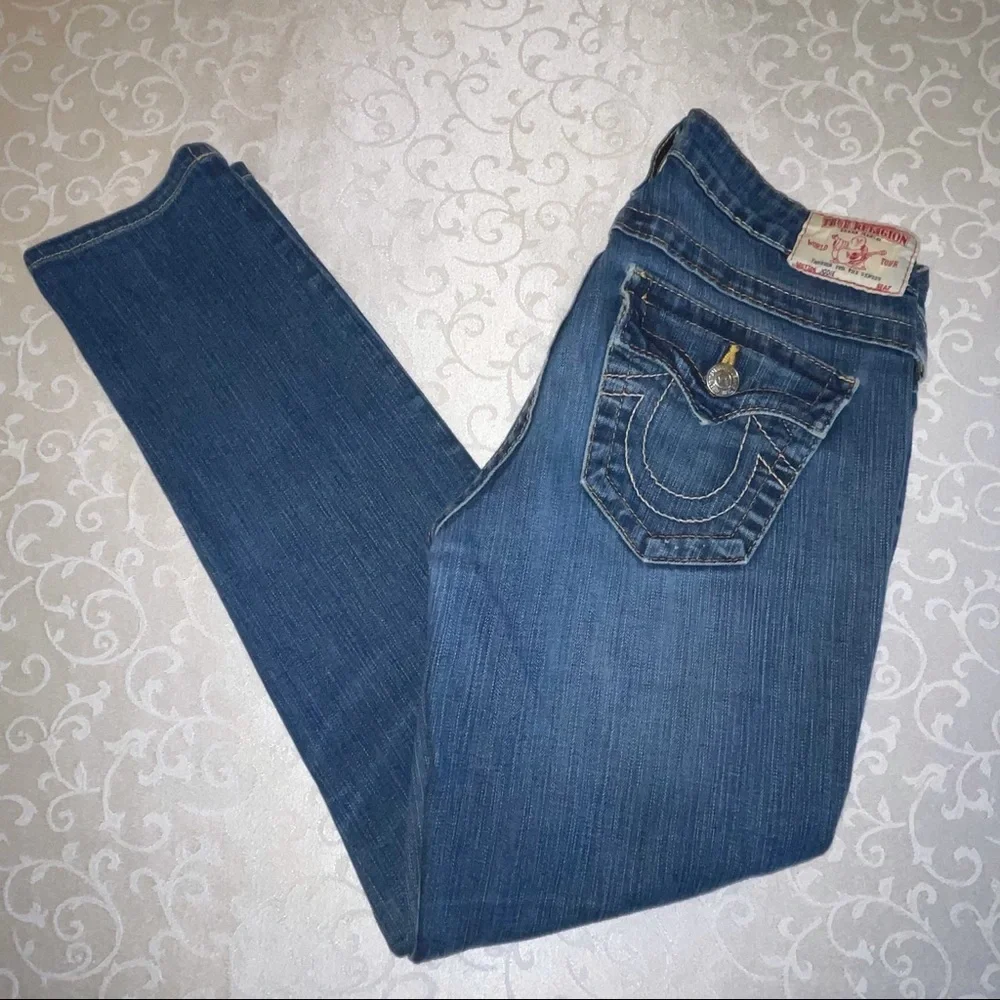 True Religion Jodie Slim Fit Skinny Low Rise Skinny Jeans - Picture 6 of 16